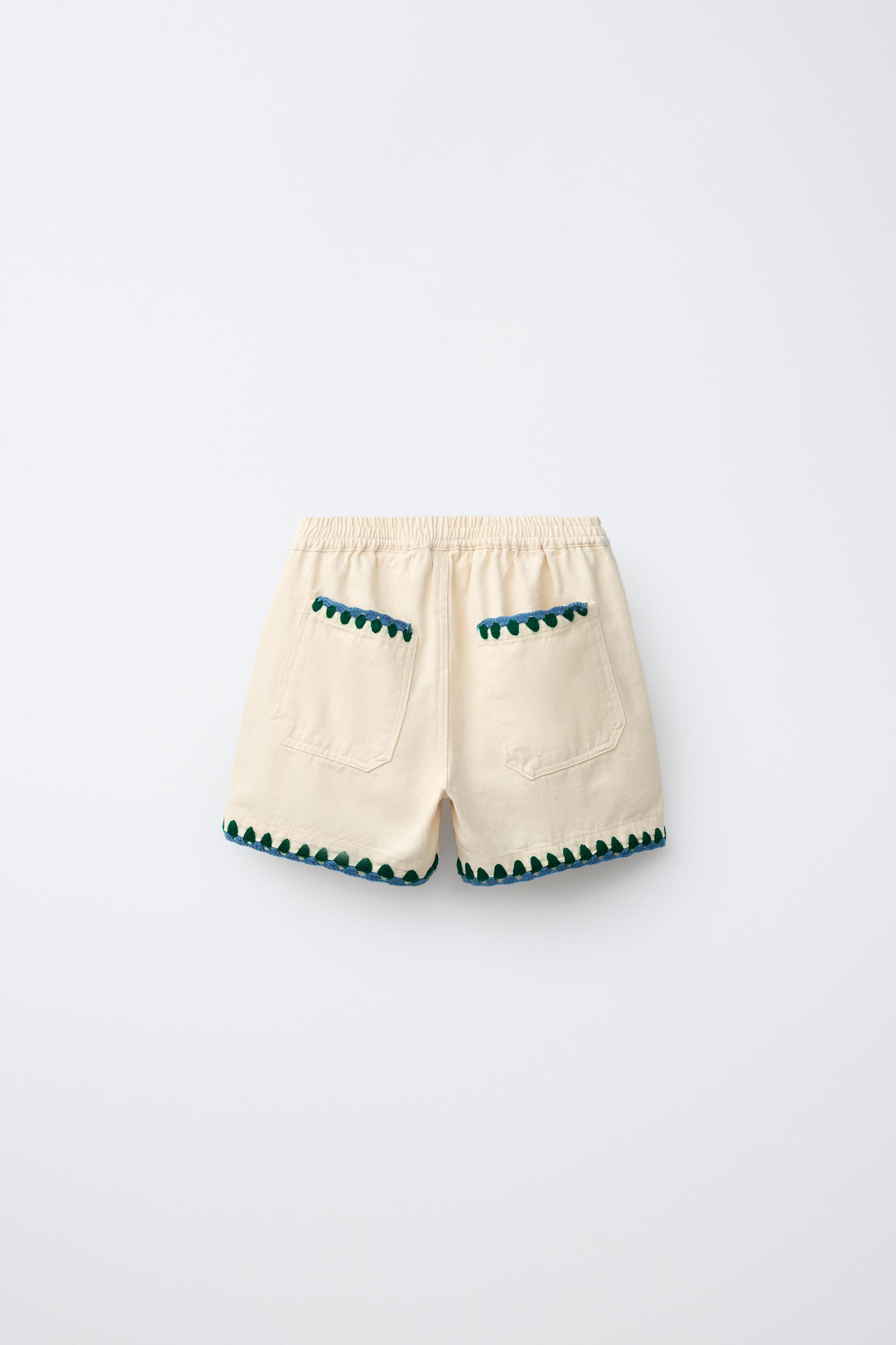 EMBROIDERED SHORTS